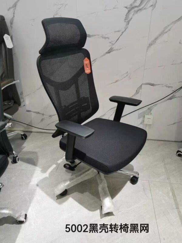 Chaise Ergonomique de Bureau avec Dossier en Mesh Noir