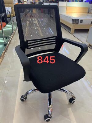 Chaise de Bureau avec Dossier en Mesh Noir
